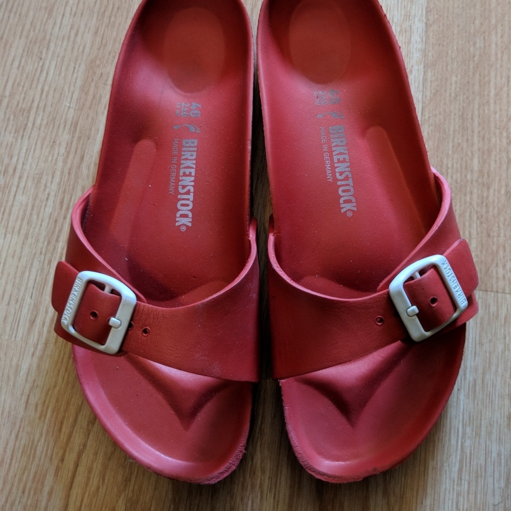 Birkenstock Red EVA Slides Eu 40